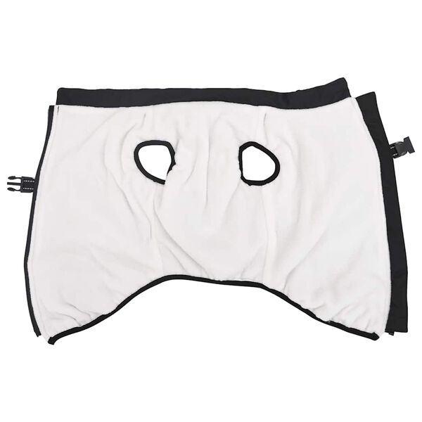 vidaXL suņu mētelis ar iejūgu ūdensizturīgs atstarojošs melns L48