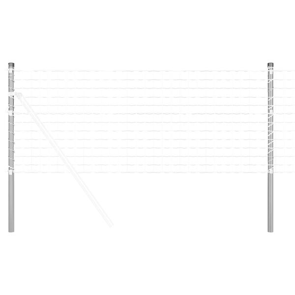 vidaXL Žoga stabi 12 pcs Sudraba 70 cm Pulverkrāsots tērauds