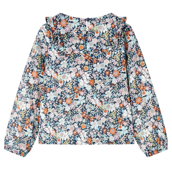 Bērnu krekls ar garām piedurknēm, tum&scaron;i zils, 116