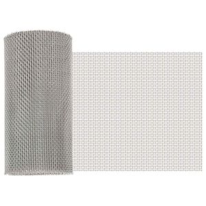 vidaXL Tīkls 20 x 1000 cm 8 Mesh Nerūsējo&scaron;ā tērauda 201 Sudraba