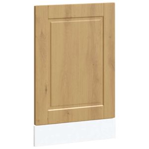 vidaXL trauku mazgājamās ma&scaron;īnas panelis Porto koka krāsa 45x1,5x57 cm