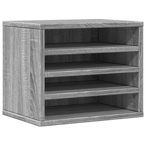 vidaXL rakstāmgalda organizators, pelēka ozola, 36x26x29,5 cm, koks