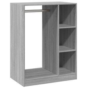 vidaXL skapis, pelēks, 77x48x102 cm, inženierijas koks