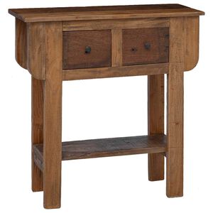 vidaXL konsoles galdiņ&scaron;, 80x35x80 cm, jaukts pārstrādāts koks