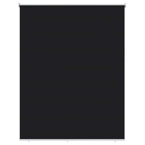 vidaXL Āra Rullo Žalūzija UV Aizsardzībai Melns 100 x 230 cm (W x H)
