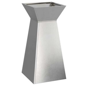 vidaXL Pillāra pods Sudraba 35 x 35 x 73 cm Nerūsējo&scaron;s tērauds