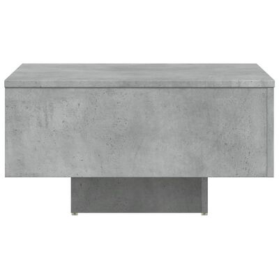 vidaXL kafijas galdiņš, betona pelēks, 60x60x31,5 cm, skaidu plāksne