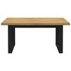 vidaXL ēdamistabas galds, NOAIN, U formas kājas, 160x90x75 cm, priede