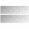 vidaXL Trepju paklājs Taisnstūra 2 pcs Sudraba 70 x 20 cm Alumīnijs