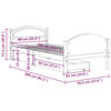 vidaXL gultas rāmis ar 2 atvilktnēm, tumši pelēks, priede, 90x200 cm