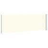 vidaXL izvelkams sānu aizslietnis, 200x600 cm, krēmkrāsas