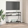 vidaXL Konsoles galds ar plauktu Melns ozolkoks 100 x 29 x 75 cm