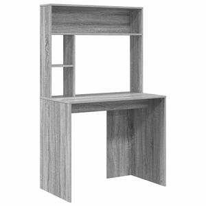 vidaXL Galds Pelēks Sonoma 91 x 50 x 149 cm Inženierijas koks