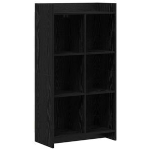 vidaXL Grāmatu skapis Melns ozols 59 x 30 x 111 cm Inženierijas koks