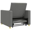 vidaXL Izvelkamā dīvāna gulta viena personai Tum&scaron;i pelēka audums