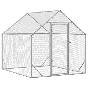 vidaXL Vistu būris Sudraba 200 x 170 x 177 cm Cinkots tērauds