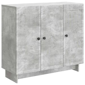 vidaXL Puse Betona pelēks 89 x 34,5 x 80 cm Inženierijas koks