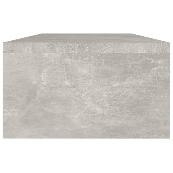 vidaXL monitora paliktnis, pelēks, 60x23,5x12 cm, inženierijas koks