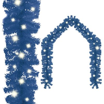 vidaXL Ziemassvētku vītne ar LED lampiņām, 20 m, zila