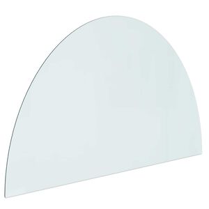 vidaXL Kamīna stikla plāksne Caurspīdīgs 1000 x 600 mm Stikls