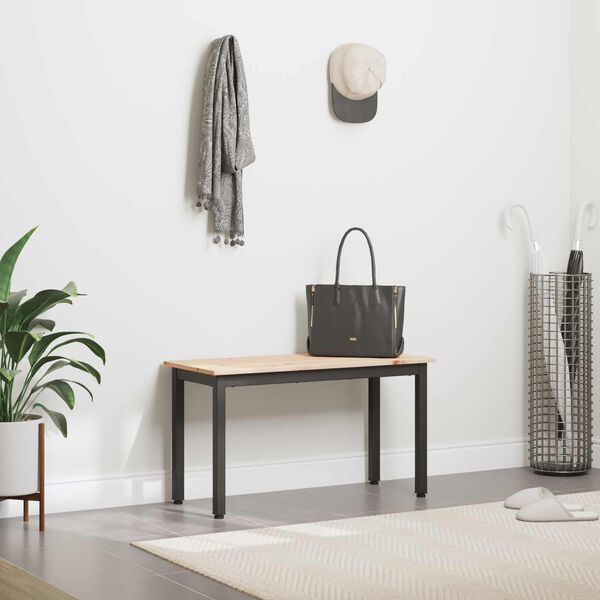 vidaXL sols Dabiska 80 x 35 x 45 cm Ciets priedes koks