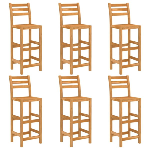 vidaXL 7-daļīgs dārza bāra mēbeļu komplekts, akācijas masīvkoks