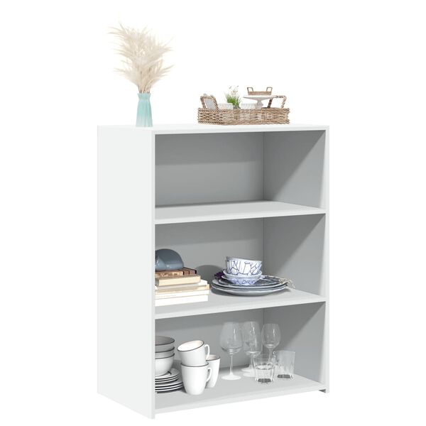 vidaXL kumode, balta, 70x41x93 cm, inženierijas koks