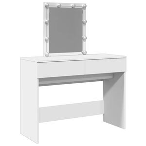 vidaXL spoguļgaldiņ&scaron; ar LED, 100x40x130 cm, balts