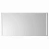 vidaXL LED vannas spogulis Caurspīdīgs 100 x 60 cm rūdīts stikls