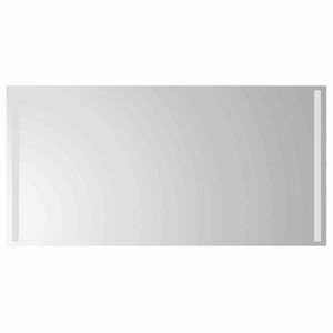 vidaXL LED vannas spogulis Caurspīdīgs 100 x 60 cm rūdīts stikls