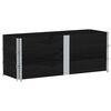vidaXL pale&scaron;u apmales, 3 gab., melns, 150x50 cm, priedes masīvkoks