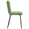 vidaXL virtuves krēsli, 6 gab., gai&scaron;i zaļ&scaron; samts