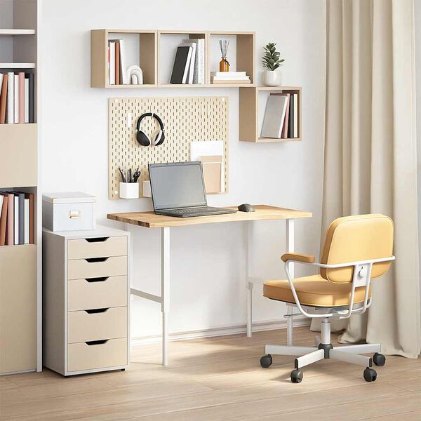 vidaXL galda virsma neapstrādāta 100x50x2,5 cm masīvkoka