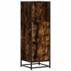 vidaXL Augstā dēlis ozolkoka 35,5x35x106,5 cm inženierijas koks metāls