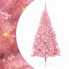 vidaXL Mākslīgais LED Ziemassvētku eglīte su 300 LED Rozā 240 cm PVC