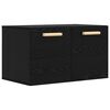 vidaXL Sienas skapis Melns ozols 60 x 36,5 x 35 cm Inženierijas koks