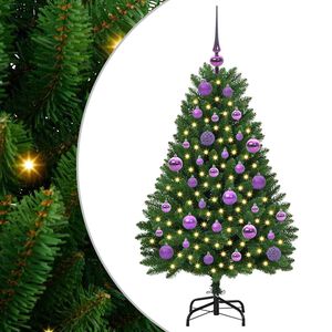 vidaXL Mākslīgā Ziemassvētku eglīte 120 cm 150 LED Silti balts Zaļa