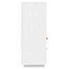 vidaXL augstais skapītis, balts, 100x40x108,5 cm, priedes masīvkoks