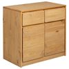 vidaXL kumode SAUDA, 80x43x75,5 cm, priedes masīvkoks