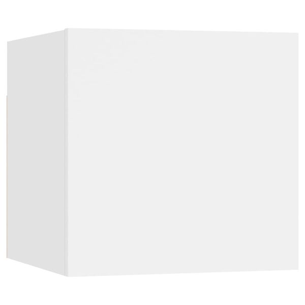 vidaXL 9-daļīgs TV skapī&scaron;u komplekts, balts, inženierijas koks