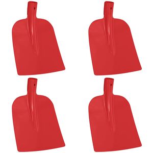 vidaXL Lāpstas Galva 4 pcs Sarkana 32 x 24,5 cm