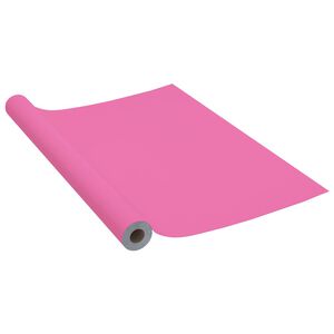 vidaXL mēbeļu līmplēve, spīdīgi rozā, 500x90 cm, PVC