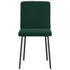vidaXL virtuves krēsli, 6 gab., tum&scaron;i zaļ&scaron; samts