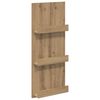 vidaXL Žurnālu statīvs ar plauktu Artisānā ozols 43 x 11 x 102 cm