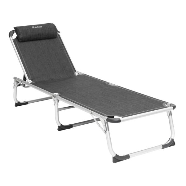 Outwell saliekamais sauļošanās krēsls New Foundland, melni pelēks