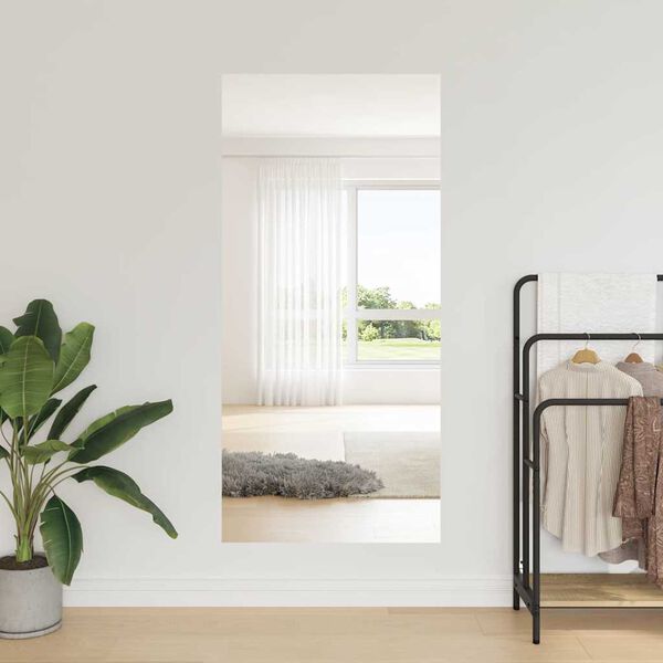 vidaXL Pa&scaron;līmējo&scaron;a spoguļa plēve 60 x 200 cm 2 pcs Sudraba PET