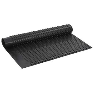 vidaXL Rievojums drenāžas loksne Melns 1 x 20 m HDPE