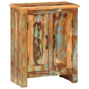 vidaXL kumode ar 2 durvīm, 55x30x70 cm, pārstrādāts masīvkoks
