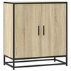 vidaXL kumode, ozolkoka, 68x35x76 cm, inženierijas koks metāls