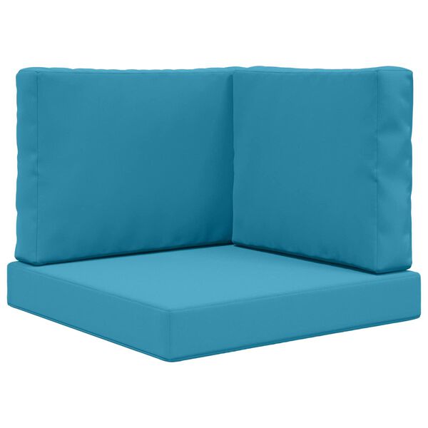 vidaXL Āra dīvāna spilvens 3 pcs Karaliski zils Poliesters